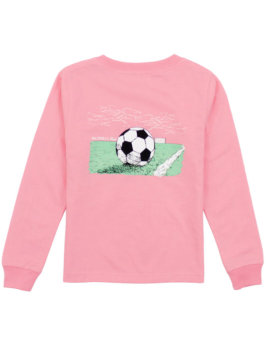 LS PINK SOCCER TEE