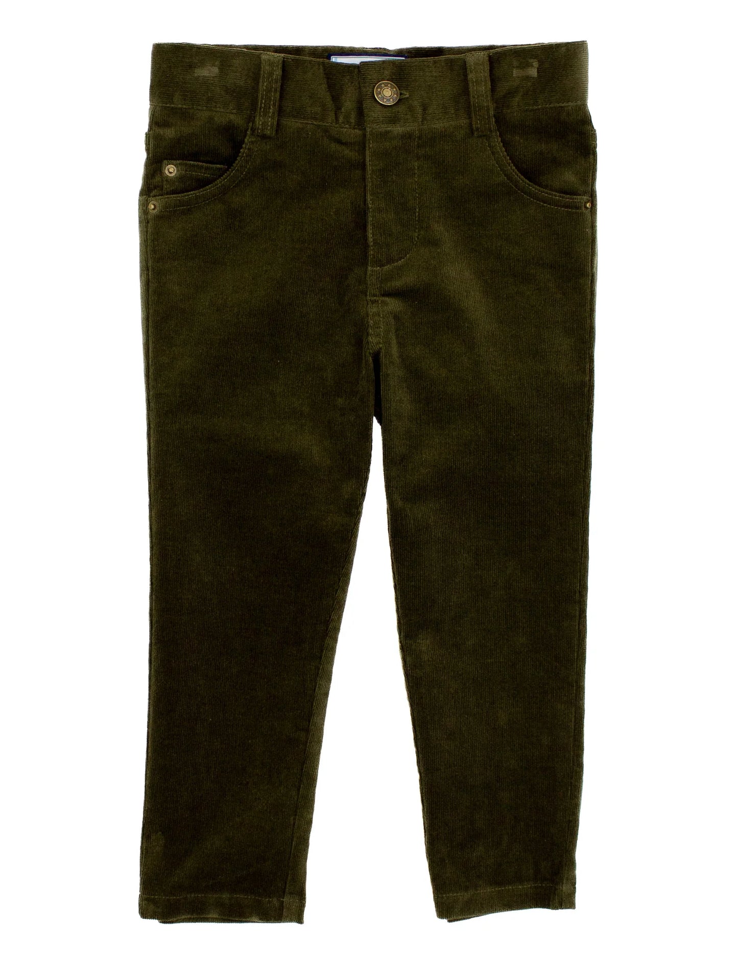PINWHALE CORD PANT OLIVE