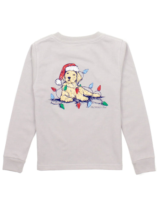 SANTA PAWS LS ICE GREY