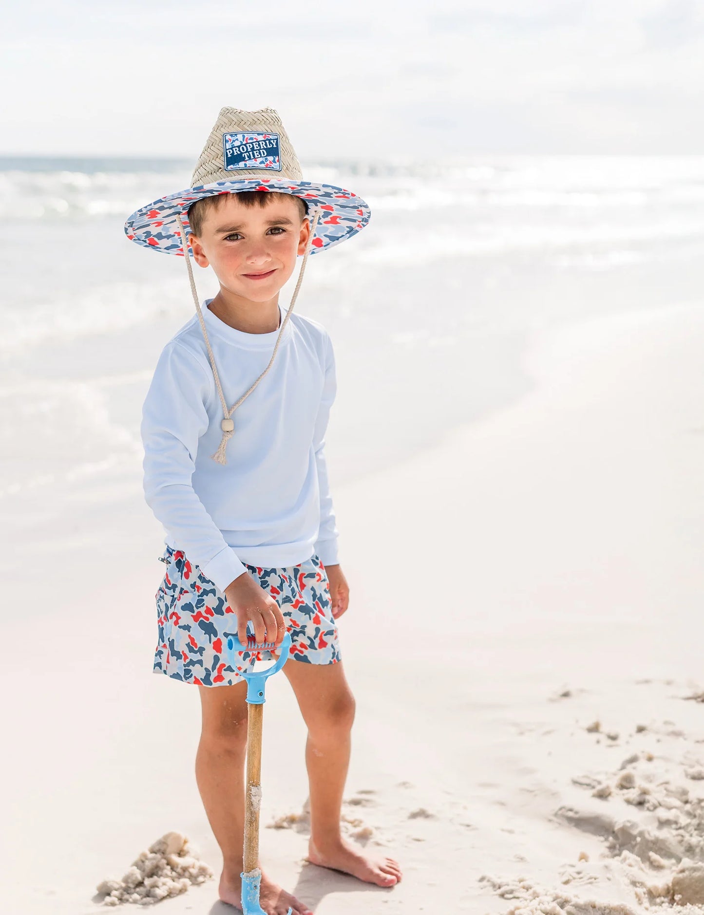CABO STRAW HAT AMERICANA CAMO