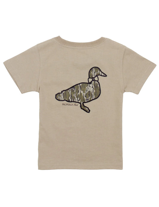 MOSSY OAK LOGO SS SAND TEE