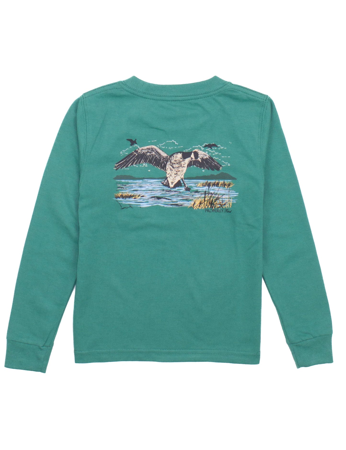 GEESE TEAL LS SHIRT