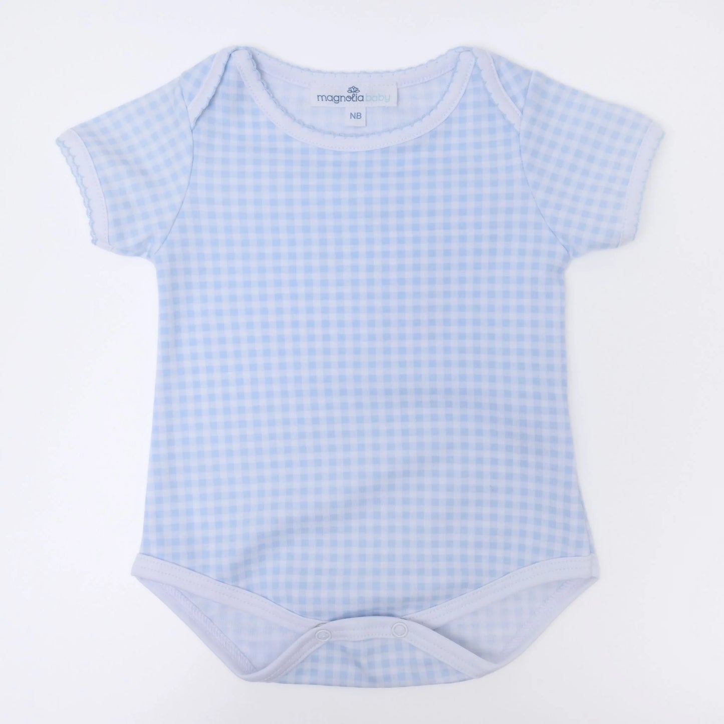 BLUE MINI CHECKS BODYSUIT
