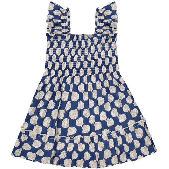MINI PALOMA DRESS SHELL BEACH NAVY
