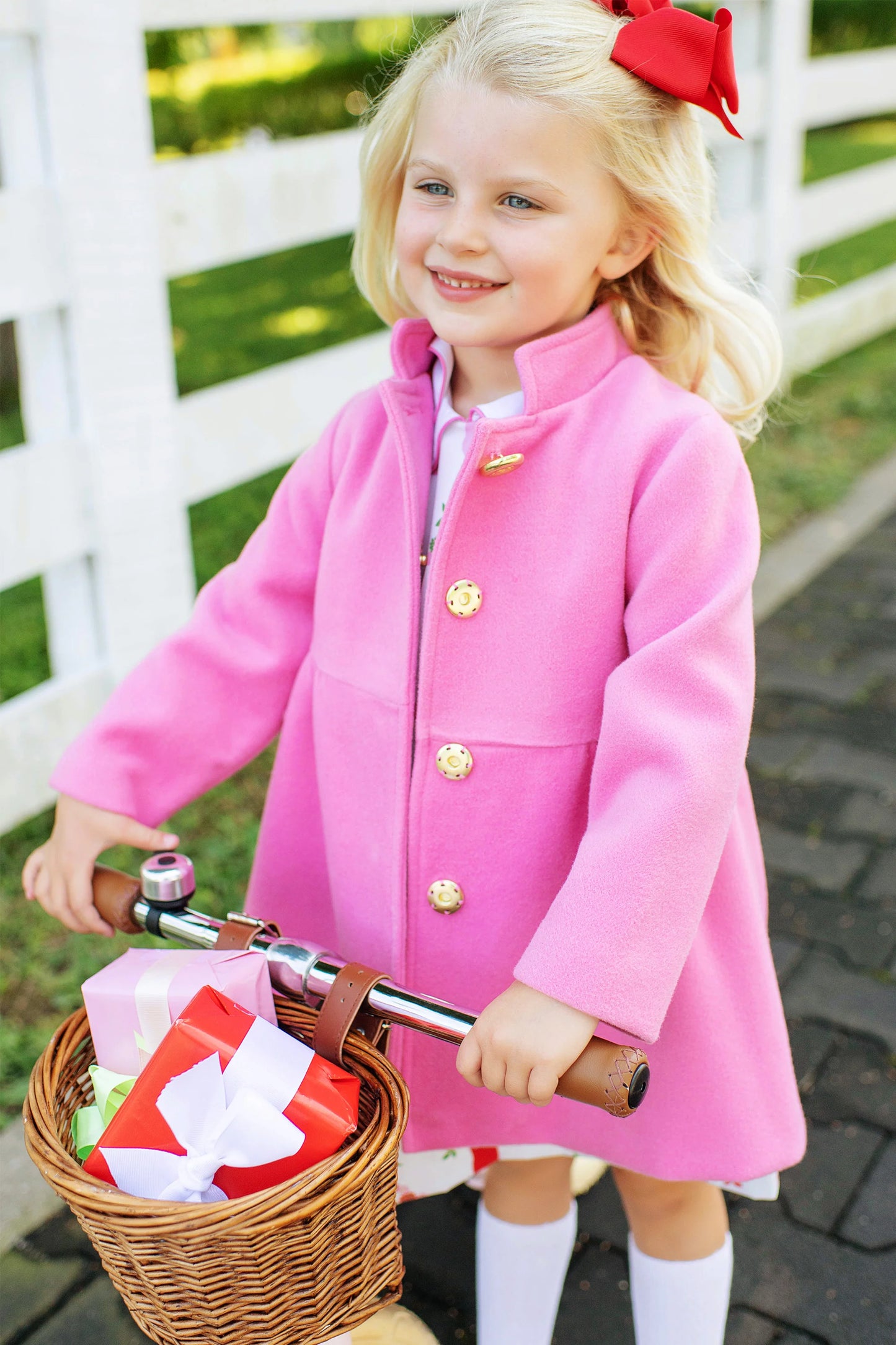 PENELOPE PEACOAT HOT PINK