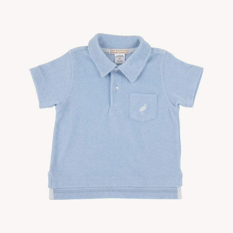 PRIM POLO TERRYCLOTH BEALE ST BLUE