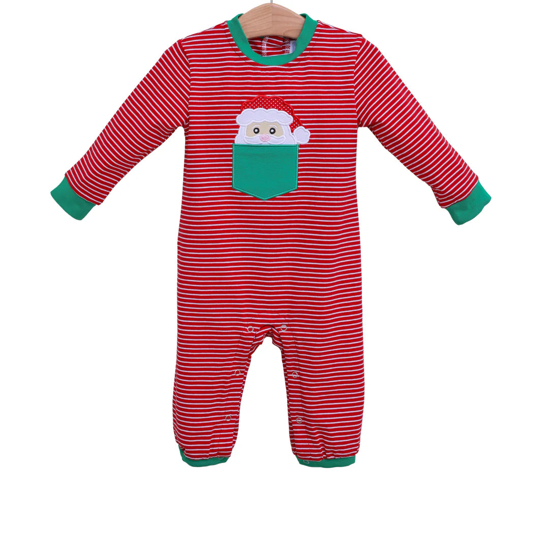 SANTA POCKET ROMPER