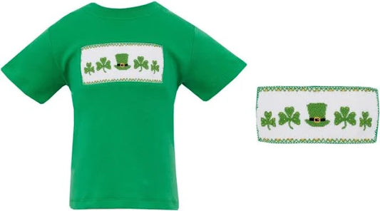 BOY SHAMROCK SMOCK TEE