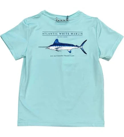 SS PERFORMANCE SHIRT WHITE MARLIN