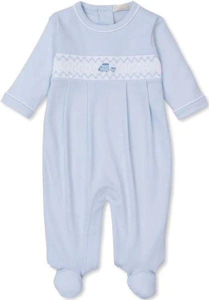 TRAIN SMOCKED FOOTIE