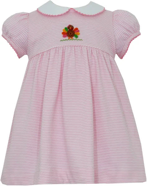 TURKEY PINK STRIPE DRESS