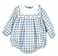 COTTON BUBBLE BLUE CHECK