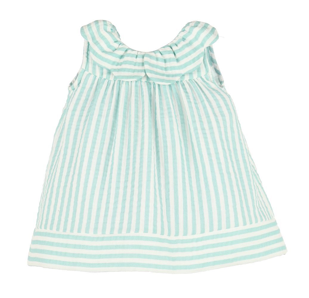 SULLIVAN STRIPE DRESS GREEN