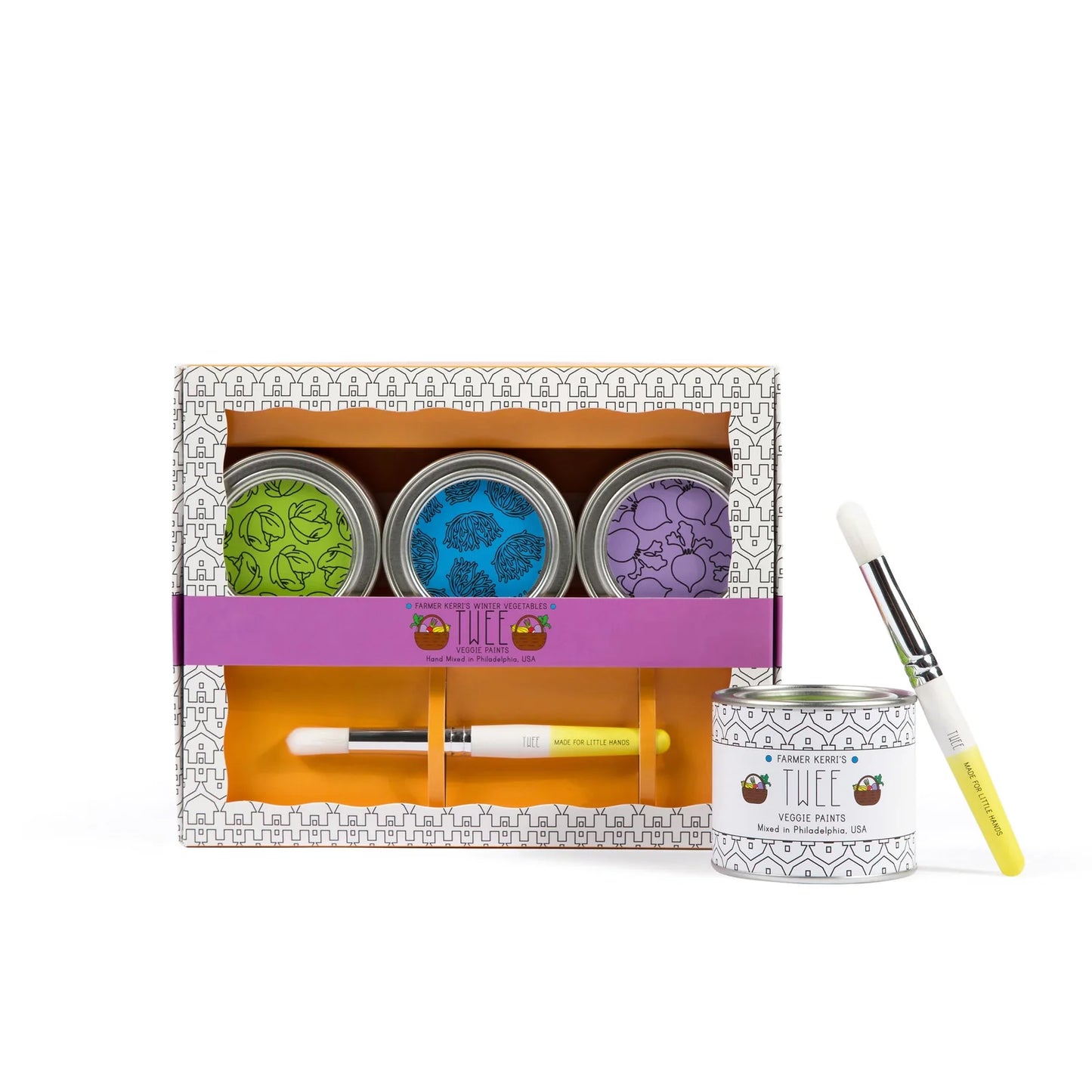 VEGGIE PAINT SET- WINTER COLORS