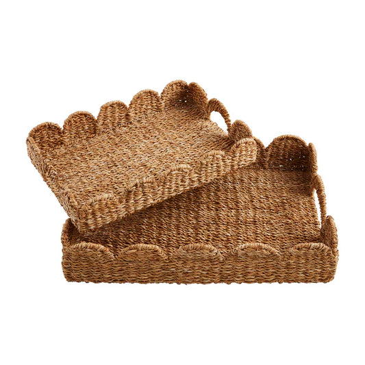 WOVEN SCALLOP TRAY