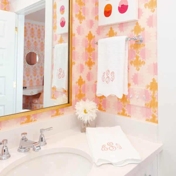SCALLOP HAND TOWEL PAIR