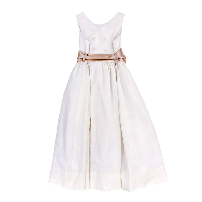 WHISPER LINEN EMPIRE DRESS