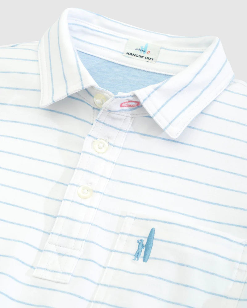 NEESE POLO GULF BLUE