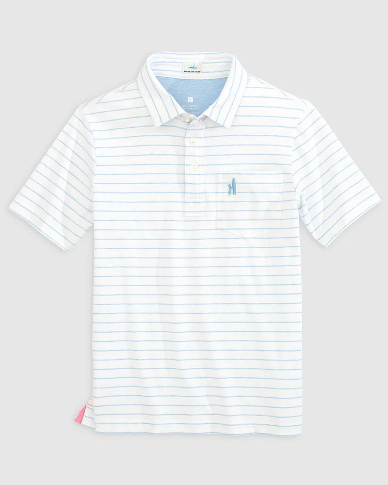 NEESE POLO GULF BLUE