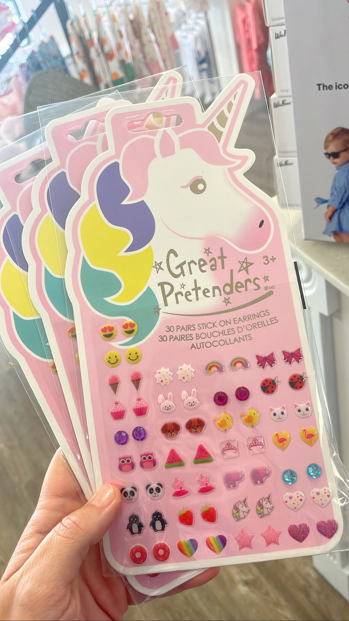 UNICORN STICKER EARRINGS