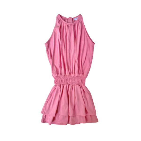 WELLS DRESS-HOT PINK